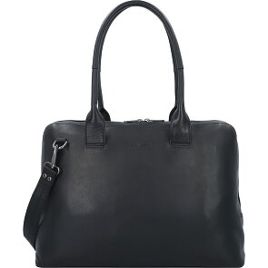 Plevier Structure Canton Schoudertas Leer 44 cm Laptop compartiment