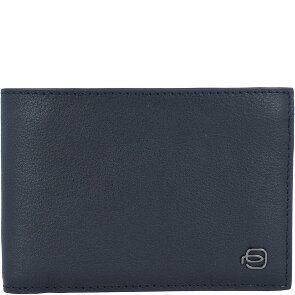Piquadro Zwarte Vierkante Portemonnee RFID Leer 12,5 cm