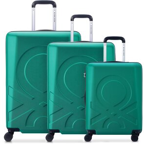 Delsey Paris x United Colors of Benetton Fabrica 4-wiel kofferset 3-delig.