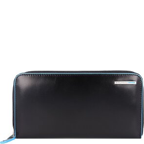Piquadro Blauwe Vierkante Portemonnee RFID Leer 19 cm