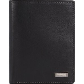 Greenland Nature Zwarte Nappa Portemonnee RFID Leer 9,5 cm