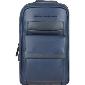 Piquadro Schoudertas Leer 20 cm