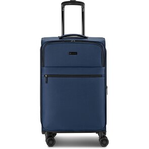 bugatti Valencia Soft 4 wielen Trolley M 65 cm met uitbreidingsplooi