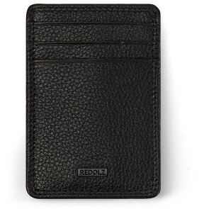 Redolz Leather Essentials creditcardhouder RFID leer 7 cm met geldclip