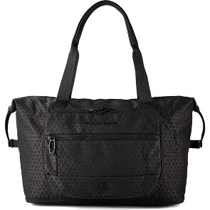 Piquadro Hex Schoudertas 28 cm met uitbreidingsplooi