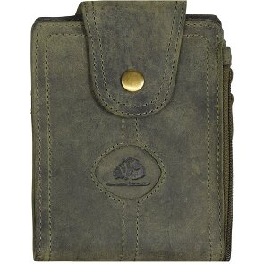 Greenburry Vintage lederen halsbuidel 11 cm