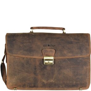 Greenburry Vintage aktetas Leer 40 cm Laptopcompartiment