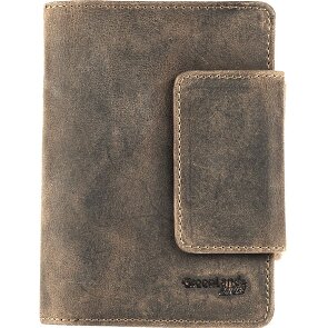 Greenland Nature Steen portemonnee leer 10 cm mobiele telefoon compartiment