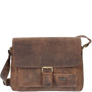 Harold's Antieke Messenger 32 cm Leder Laptopcompartiment