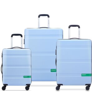 Delsey Paris x United Colors of Benetton Now Hardside 4-wiel kofferset 3-delig met stretch vouw Delsey Paris x United Colors of Benetton Now Hardside 4-wiel kofferset 3-delig met stretch vouw