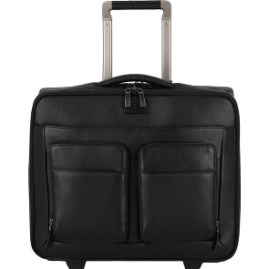 Piquadro Modus Special 2 wielen Bedrijfswagen Leer 44 cm Laptop compartiment