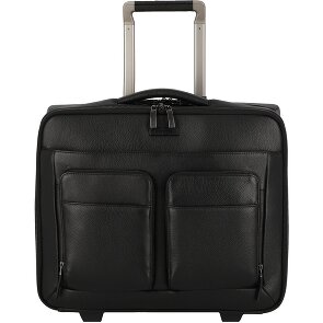 Piquadro Modus Special 2 wielen Bedrijfswagen Leer 44 cm Laptop compartiment