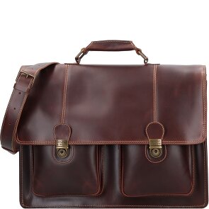 Buckle & Seam Nevada aktetas leer 42 cm laptop compartiment Buckle & Seam Nevada aktetas leer 42 cm laptop compartiment