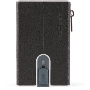 Piquadro Zwart Vierkant Creditcardetui Leer 6 cm