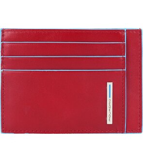 Piquadro Blauwe vierkante creditcard etui RFID Leer 11,5 cm Piquadro Blauwe vierkante creditcard etui RFID Leer 11,5 cm
