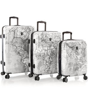 Heys Black Camo 4 wielen Kofferset 3-delig met uitbreidingsplooi
