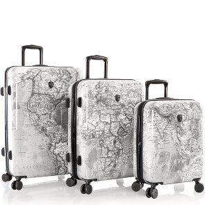 Heys Black Camo 4 wielen Kofferset 3-delig met uitbreidingsplooi