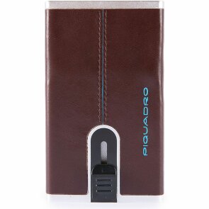 Piquadro Blue Square Credit Card Case RFID Leather 6 cm