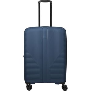 Travelite Air Stripe 4 wielen Trolley M 66 cm met uitbreidingsplooi
