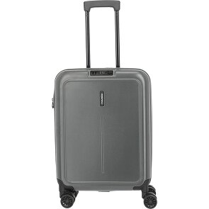 Travelite Basics opvouwbare 4-wiel cabinewagen 55 cm met uitbreidingsplooi
