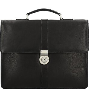 Leonhard Heyden Bergamo aktetas leer 38 cm Laptop compartiment