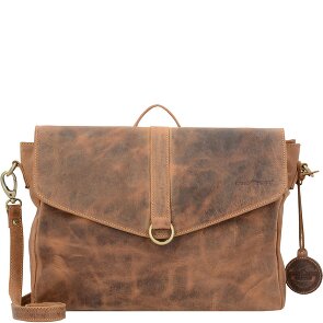 Greenburry Vintage aktetas schoudertas rugzak leer 35 cm