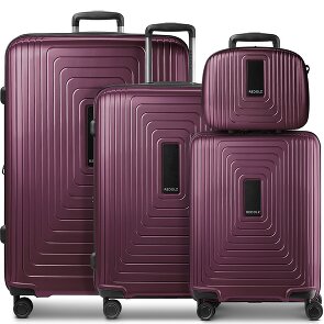 Redolz Essentials 14 4-wiel kofferset + beautycase 4 stuks met stretchvouw