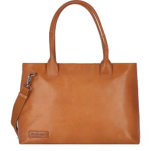 Plevier Rock Amber Schoudertas Leer 43 cm Laptop compartiment