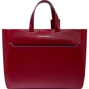 Piquadro Blue Square Shopper Tas Leder 40 cm