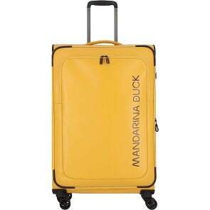 Mandarina Duck Eco Coated 4 wielen Trolley L 78 cm met uitbreidingsplooi
