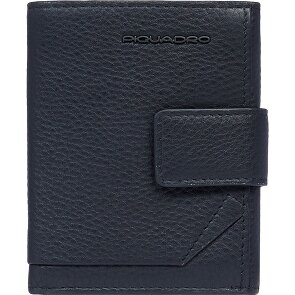 Piquadro Than Portemonnee RFID-bescherming Leer 10 cm