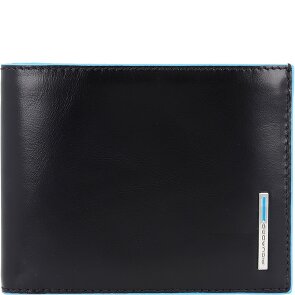 Piquadro Blauw Vierkant Creditcardetui Leer 12,5 cm