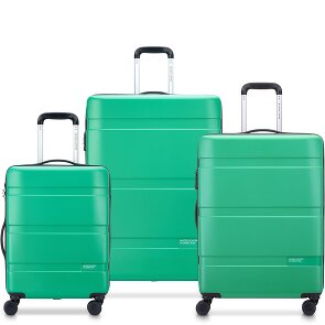 Delsey Paris x United Colors of Benetton Now Hardside 4-wiel kofferset 3-delig met stretch vouw