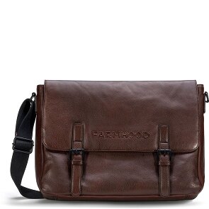 Farmhood Memphis Aktetas Messenger Leer 38 cm Laptop compartiment