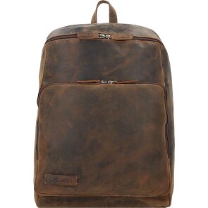 Plevier Hertz Dagrugzak Leer 45 cm Laptop compartiment