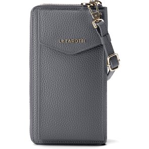 Lazarotti Bologna Leren Zip-Around Portemonnee Mobiel Telefoonhoesje Leer 19 cm