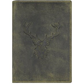 Greenburry Vintage Stag ID Case Leer 12 cm