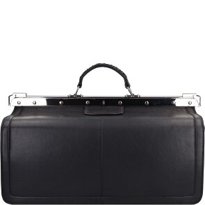 Greenland Nature Zwart nappa dokterskoffer leer 48 cm Greenland Nature Zwart nappa dokterskoffer leer 48 cm