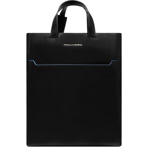 Piquadro Blue Square Schoudertas RFID-bescherming Leer 30 cm Laptop compartiment