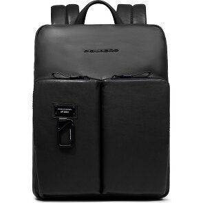 Piquadro Harper Dagrugzak Leer 38 cm Laptop compartiment