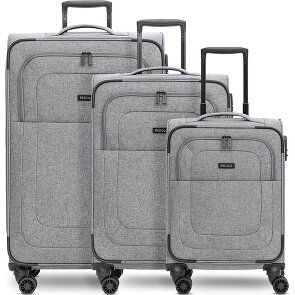 Redolz Essentials 12 THREE SET 4 wielen Kofferset 3-delig met uitbreidingsplooi
