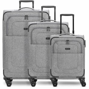 Redolz Essentials 12 THREE SET 4-wiel kofferset, 3-delig, met rekbare vouw