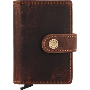 Greenburry Vintage Portemonnee RFID-bescherming Leer 7.5 cm