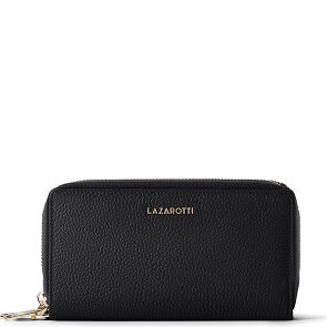 Lazarotti Bologna Leer XL Dubbele Zip-Around Portemonnee RFID Leer 20 cm