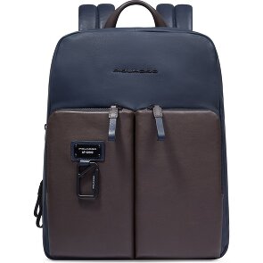 Piquadro Harper Dagrugzak Leer 38 cm Laptop compartiment