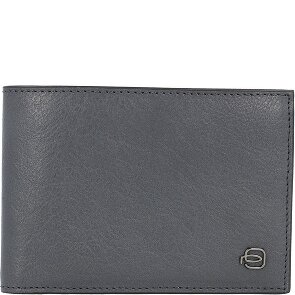 Piquadro Zwarte Vierkante Portemonnee RFID Leer 12,5 cm