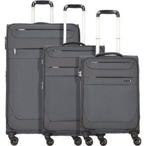 Worldpack Dublin 4 wielen Kofferset 3-delig met uitbreidingsplooi