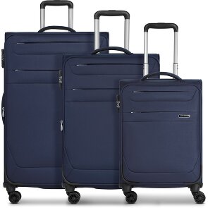 Worldpack Chicago 4 wielen Kofferset 3-delig met uitbreidingsplooi