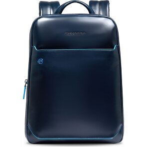 Piquadro Blue Square Dagrugzak RFID-bescherming Leer 37 cm Laptop compartiment