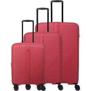 Travelite Air Stripe 4 wielen Kofferset 3-delig met uitbreidingsplooi